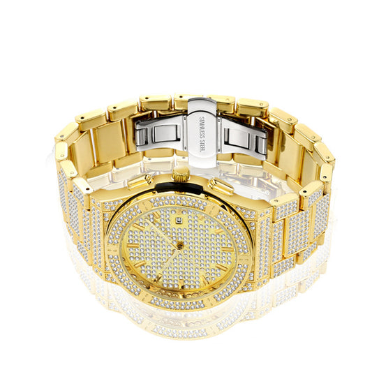 Reloj Británico de Lujo para Hombre con Diamantes y Aleación Resistente al Agua - Image 2