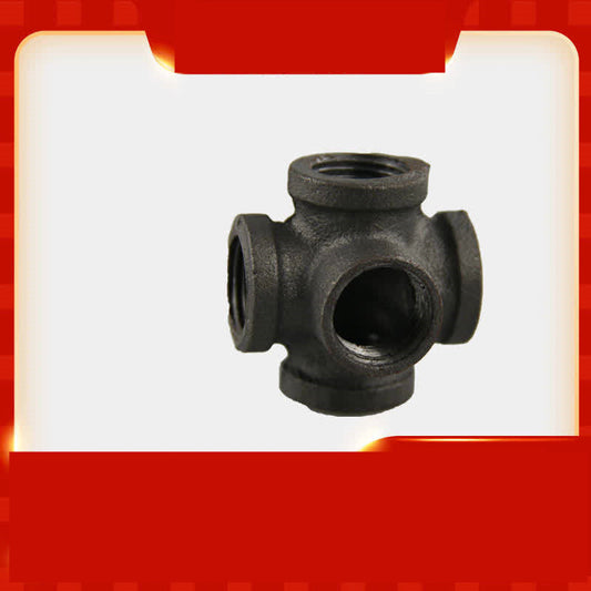 Accesorios de Tubería Fundida Negra Estilo Loft Industrial - Image 2
