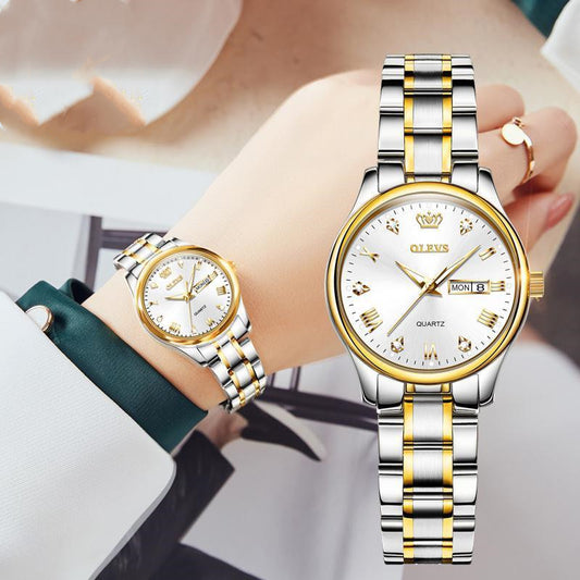 Reloj de Dama Automático Luminoso con Calendario y Resistencia al Agua - Image 2