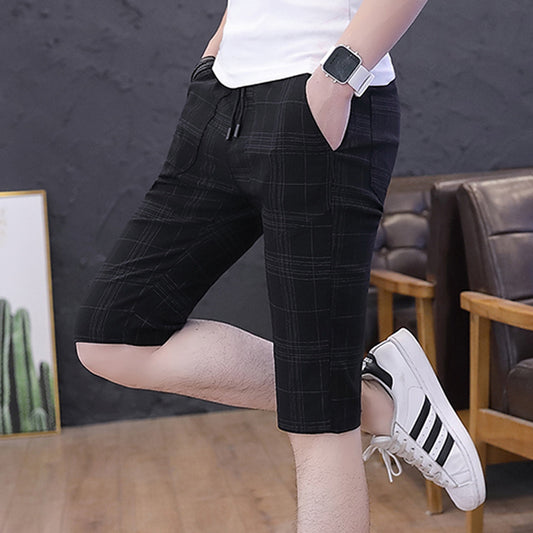 Shorts Deportivos Check Five-point para Hombre - Image 2