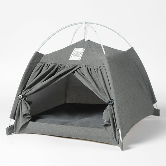 Nido Carpa Desmontable de Algodón y Lino - Estilo Verano - Image 2