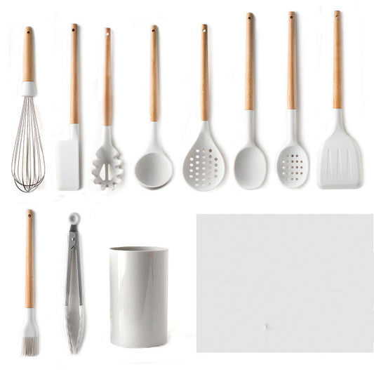 Set de Espátulas de Silicona Blanca Antiadherente para Cocina - Image 2