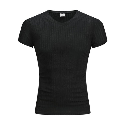 Playera Deportiva Slim Fit con Rayas para Hombre - Image 2