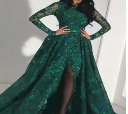 Vestido de Noche Lujo Mujer Estampado Slim para Fiestas - Image 2