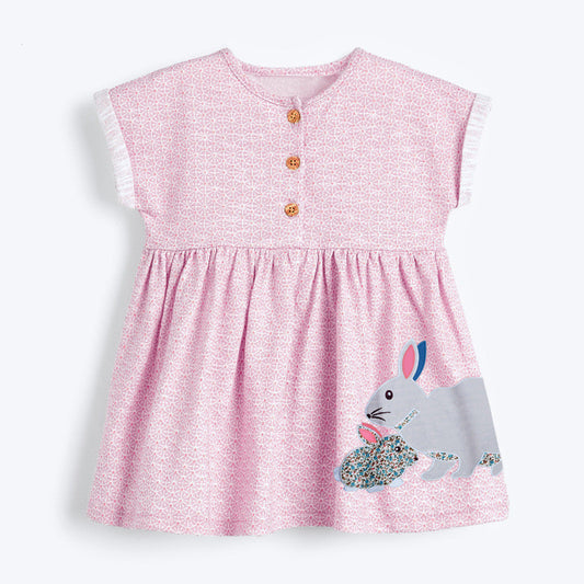 Playera de Algodón para Niña - Cuello Redondo Manga Corta - Image 2
