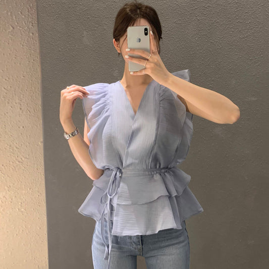 Blusa Ajustable con Cordones en la Cintura - Image 2