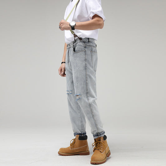 Overol Jeans Hombre Corte Recto Vintage Loose Fit - Image 2