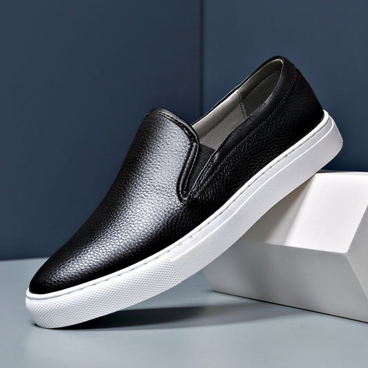 Mocasines de Cuero Blanco para Hombre - Cómodos y Transpirables - Image 2
