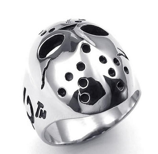 Anillo Biker de Acero Inoxidable Viernes 13 - Image 2