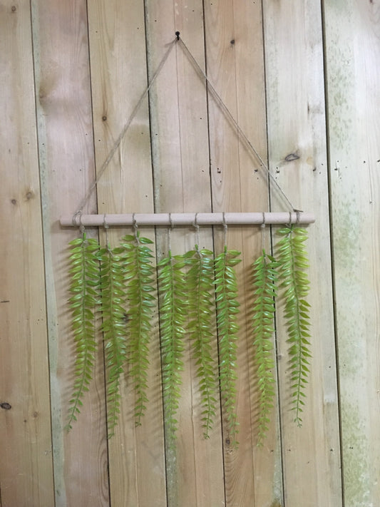 Decoración de Pared con Hojas de Eucalipto Artificial y Helecho Verde - Image 2