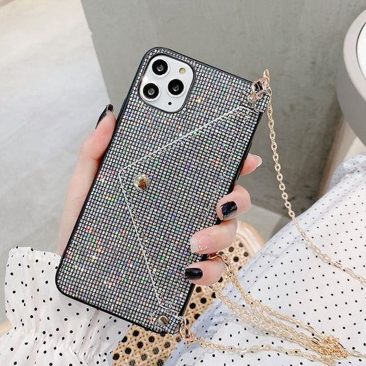 Funda Lujo Lentejuelas Billetera Tarjetas con Cordón para Huawei P40Pro - Image 2