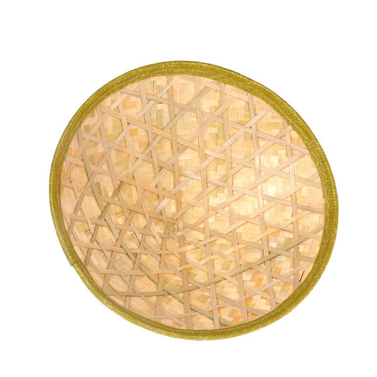 Sombrero de Paja Tejido a Mano con Hojas de Bambú - Image 2