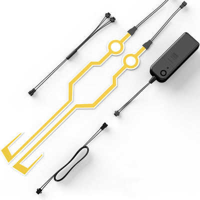 Luces LED Frías para Motocicleta - Set de 2 Piezas para Conducción Nocturna