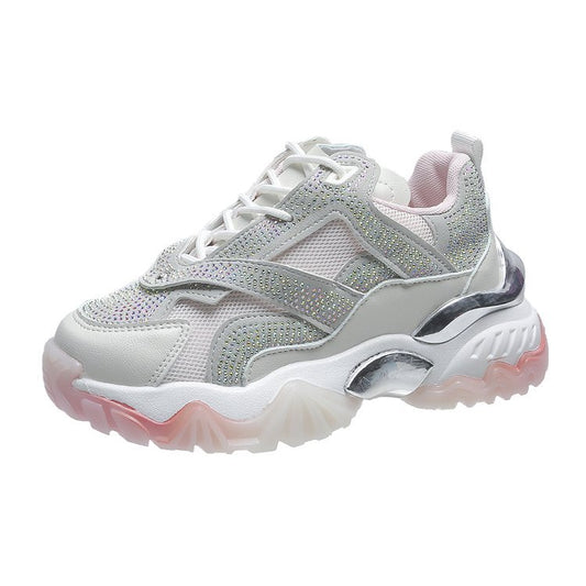 Zapatillas Deportivas Casuales Estilo Hada con Strass Transpirables - Image 2