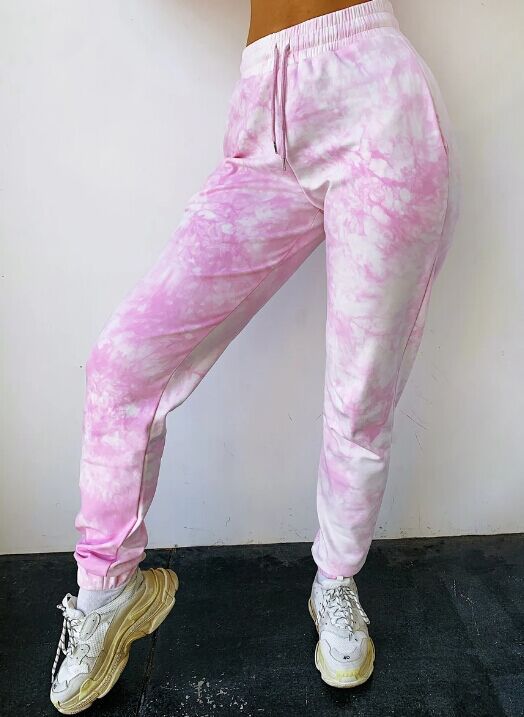 Pantalones Casuales con Cordón Tie-Dye para Deportes - Image 2