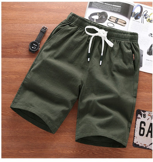 Shorts Casuales para Hombre de Color Sólido - Pantalones Cortos de Playa Holgados - Image 2