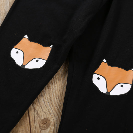 Conjunto Infantil Estampado Zorro - Playera y Pantalón Manga Larga - Image 2