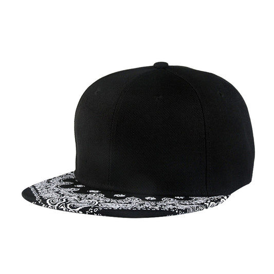 Gorra de Béisbol Hip-hop Coreano con Ala Plana y Estampado Flor de Anacardo - Image 2