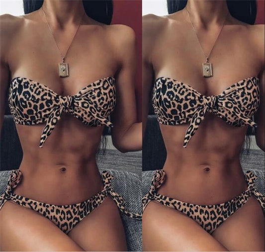 Bikini Estampado Leopardo para Mujer - Traje de Baño Moderno y Elegante - Image 2