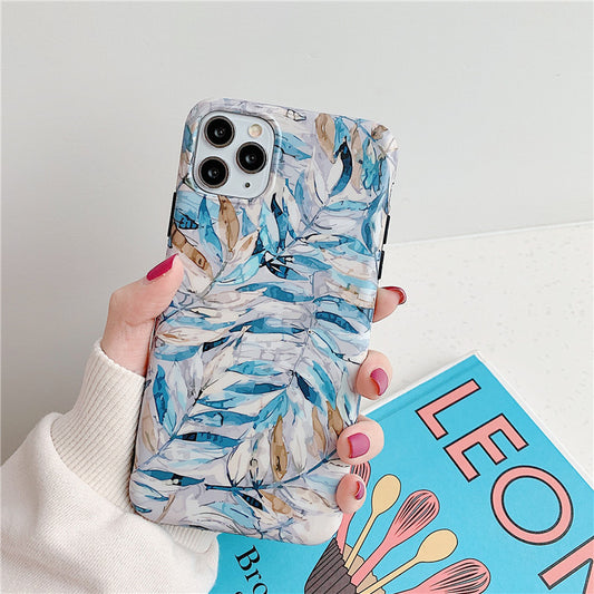Funda Protectora iPhone XR Verde Hojas Mate Resistente - Image 2