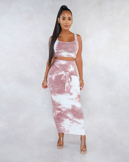 Chaleco Minifalda Tie-Dye Sensual - Image 2