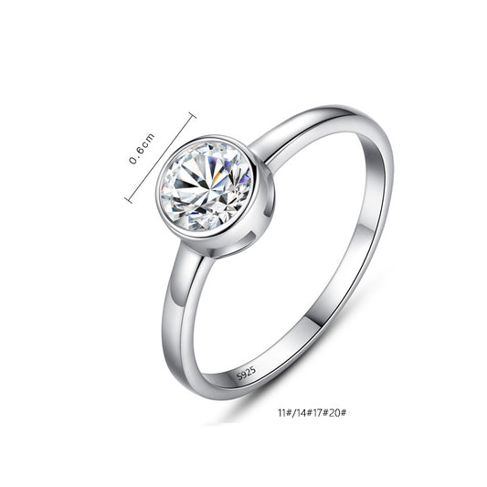 Anillo de Plata Elegante Ruili para Compromiso - Image 2