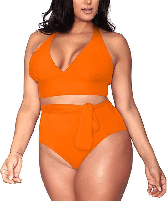 Bikini Deportivo de Talle Alto con Tirantes Cruzados y Escote Profundo - Image 2