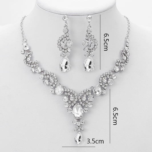 Conjunto de Collar de Diamantes para Novia - Joyería de Moda Elegante - Image 2