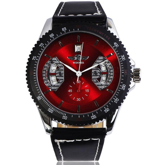 Reloj Automático de Cuero Hueco - Image 2