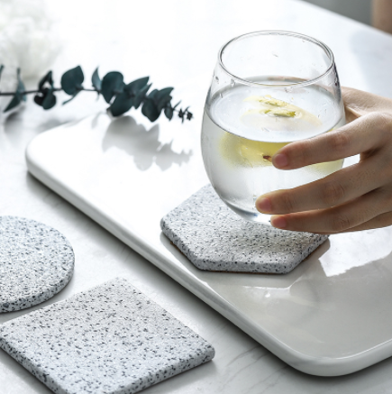 Posavasos de Cerámica con Patrón Granito para Tazas de Té - Image 2