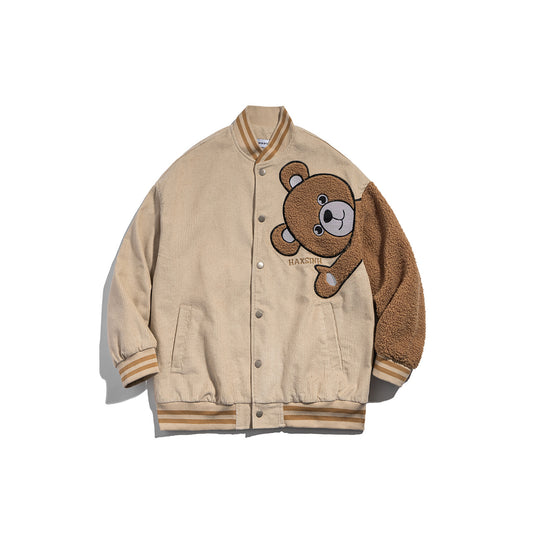 Chaqueta de Trabajo Retro Oso Japonés con Flocado - Image 2