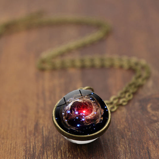 Collar Reversible de Galaxia Nebulosa Doble Cara - Image 2