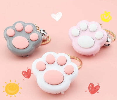 Llavero Adorable Patita de Gato - Juguete Plástico Kawaii para Estudiantes