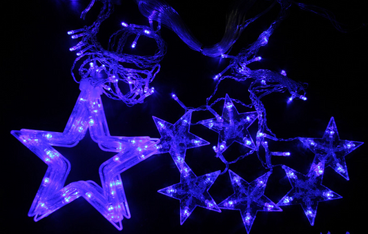 Cortina de Luces LED Pentagram para Decoración de Festivales - Image 2
