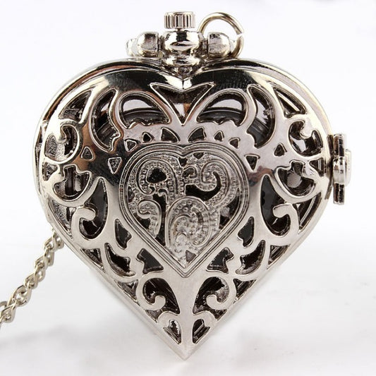 Reloj de Bolsillo Retro Corazón Hueco - Image 2