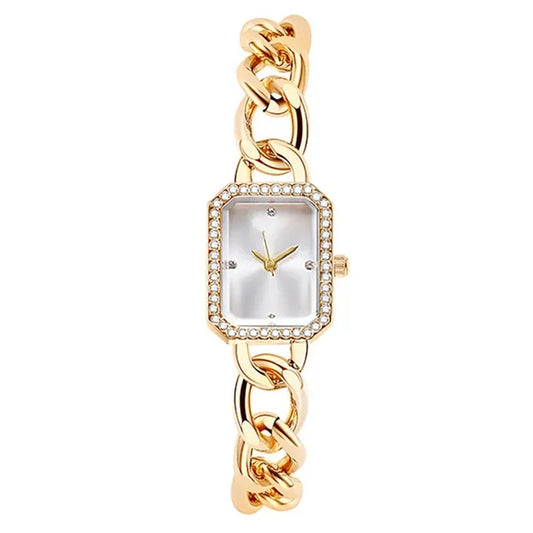 Reloj de Mujer Rectangular de Lujo Estilo Clásico con Movimiento de Cuarzo - Image 2