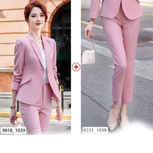 Traje Profesional para Mujer en Colores Sólidos - Elegancia y Temperamento - Image 2