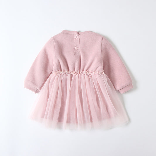 Vestido de Terciopelo para Niña Talla Plus - Image 2