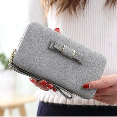 Cartera Clutch Multifuncional con Moño - Gran Capacidad - Image 2
