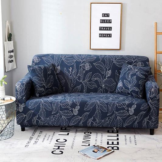 Funda Elástica para Sofá Azul - Protección y Estilo para tu Sala - Image 2