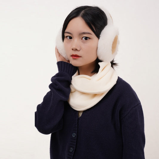 Orejeras Plegables de Felpa para Mujer - Abrigo Otoño e Invierno - Image 2