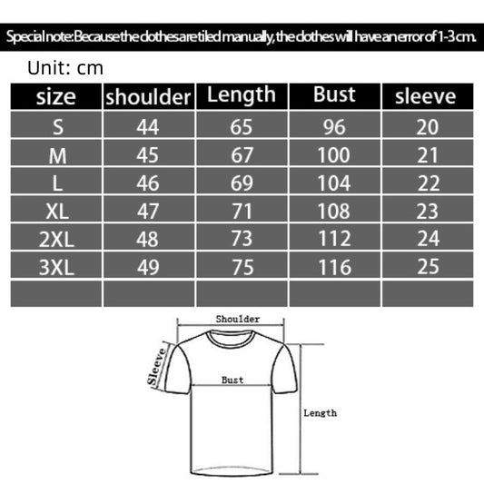 Camiseta Casual Hombre Cuello Redondo Manga Corta con Impresión 3D Digital - Image 2