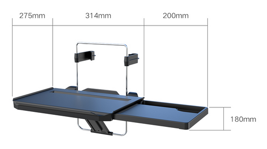 Escritorio Plegable para Auto - Mesa Portátil con Soporte para Laptop y Tablet - Image 2