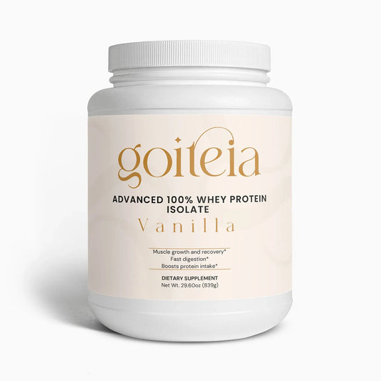 Goiteia Advanced 100% Whey Protein Isolate (Vanilla) 28.40 oz./805g - Tekeno