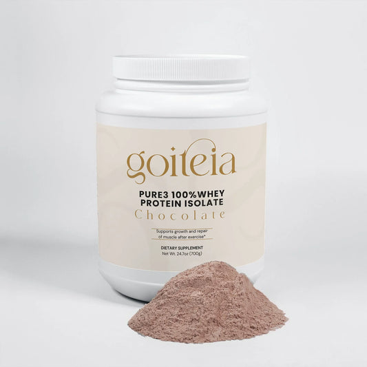 Goiteia Pure3 100% Whey Protein Isolate (Chocolate) 24.7oz (700g) - Tekeno
