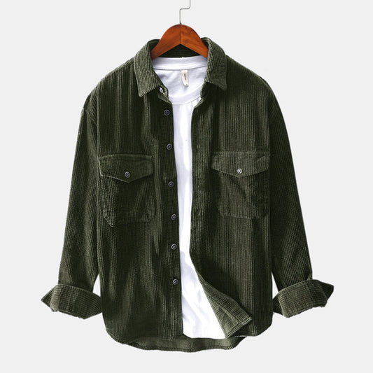 Camisa de Pana para Hombre de Manga Larga - Image 2