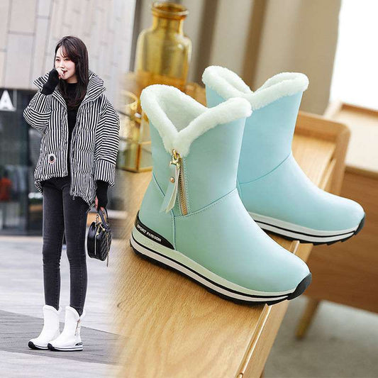 Botas de Invierno para Niñas y Mujeres - Impermeables con Forro de Algodón y Terciopelo - Image 2