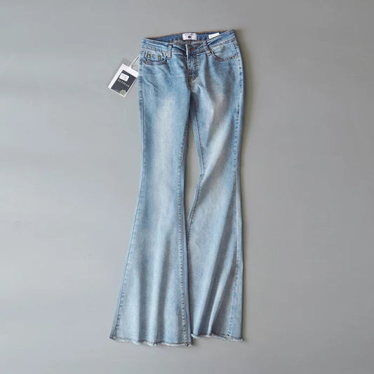 Pantalones Acampanados Denim Stretch Tendencia Mujer - Image 2