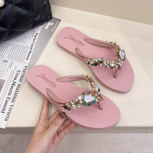 Sandalias Bohemias Planas para Playa - Chanclas Antideslizantes para Mujer - Image 2