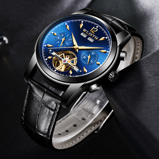 Reloj Mecánico Automático Multifunción Estilo Empresarial Coreano para Hombre - Image 2